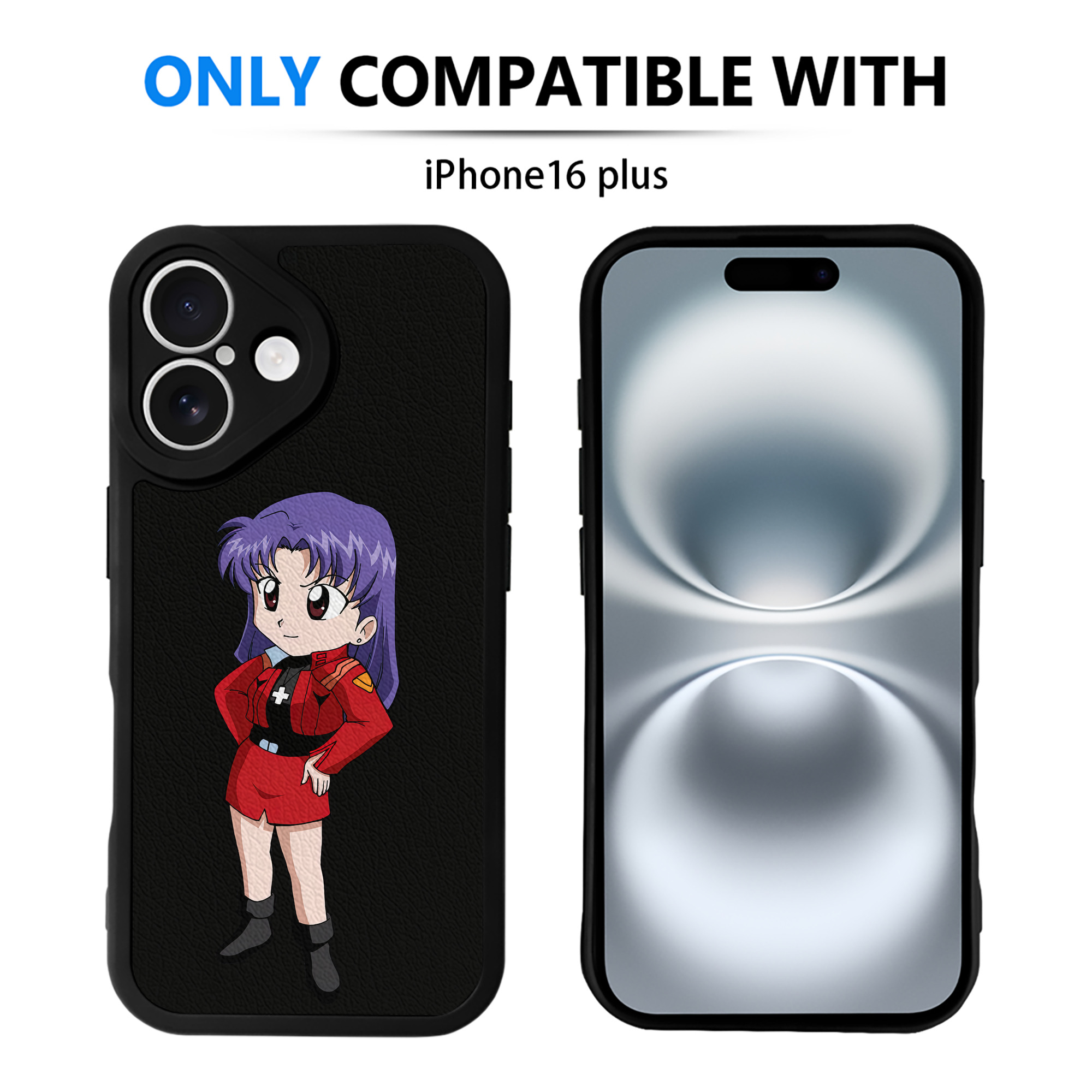 （画像用） EVA 新世紀エヴァンゲリオン 【iPhone 16シリーズ対応】シリコンスマホケース（レザー調） 材質：シリコン